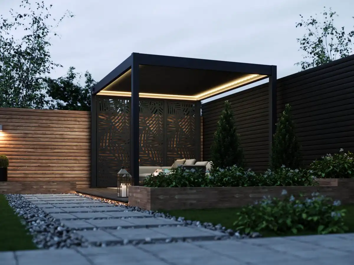 Hygge™ Aluminium Pergola With Lighting System – 3x6m