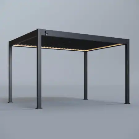 Hygge™ Aluminium Pergola With Lighting System – Free Standing - 4m x 3m