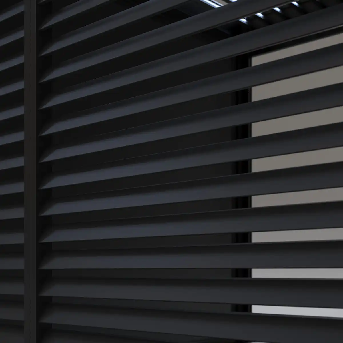 Hygge™ Aluminium Pergola With Lighting System & 3 Wind Proof Blinds