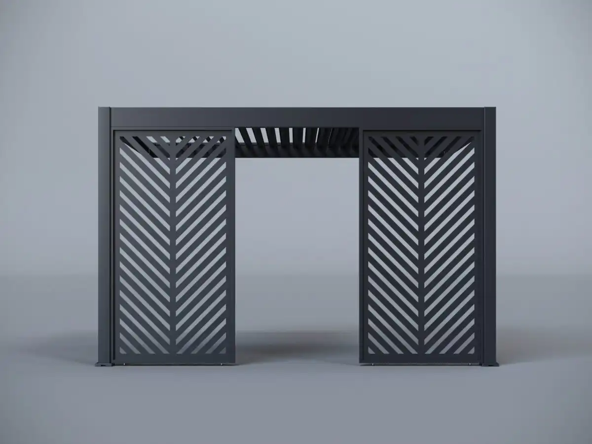 Hygge™ Aluminium Wall mounted Pergola With Lighting System