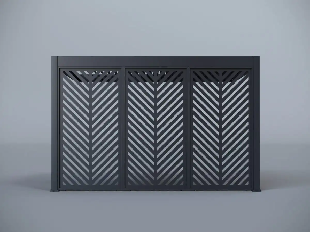 Hygge™ Aluminium Wall mounted Pergola With Lighting System